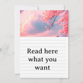 Frühlingshochzeitseinladung mit Kirschblüten - Jap Einladung