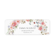 Frühlingshof Arc Wildblumen Rosa Weiße Hochzeit