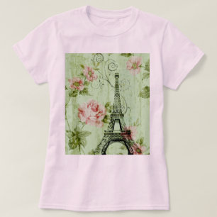 Frühlingsholz Rosa Blumenzauber, Periseiffelturm T-Shirt