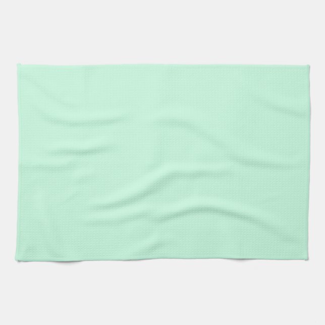 Frühlingsholzfarbe Pastellgrün Minze Handtuch (Horizontal)