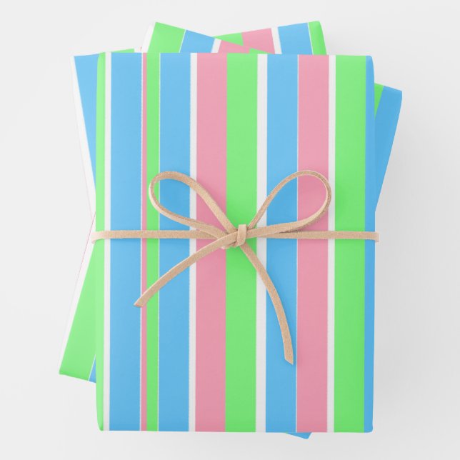 Frühlingsholzstreifen Geschenkpapier Set (Beispiel)