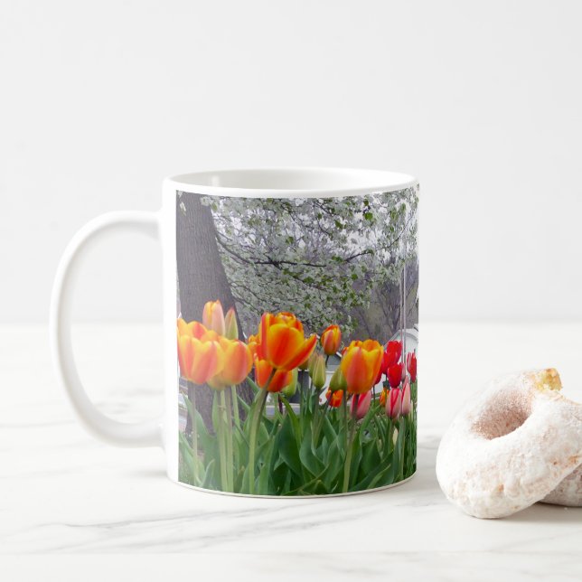 Frühlingshuppen Kaffeetasse (Mit Donut)
