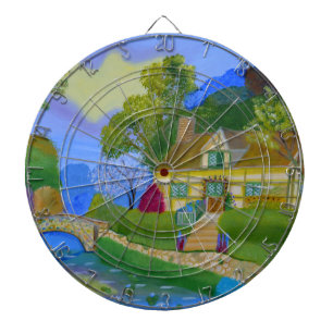 FrühlingsHütte Dartscheibe