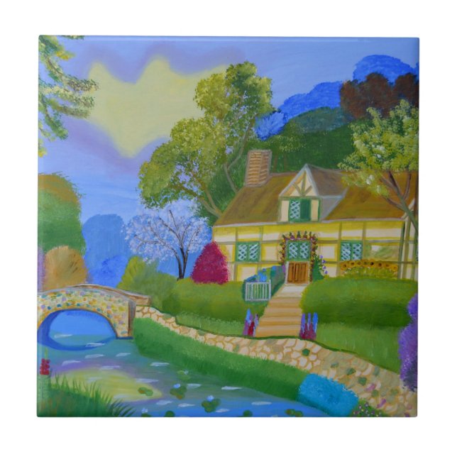 FrühlingsHütte Fliese (Vorderseite)