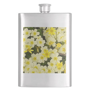 Frühlingsimrosen Classic Flask Flachmann