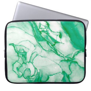 Frühlingsink-Banner. Chinesische Tintenzeichnung.  Laptopschutzhülle