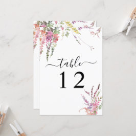 Frühlingskarte der Wildblume Blumenzwiebelkarte Ti Einladung