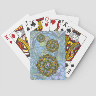 Frühlingskarte im Jugendstil - Klassische Spielkar Spielkarten