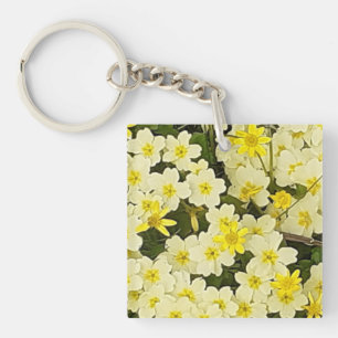 FrühlingskPrimrosen Akryllische Schlüsselring