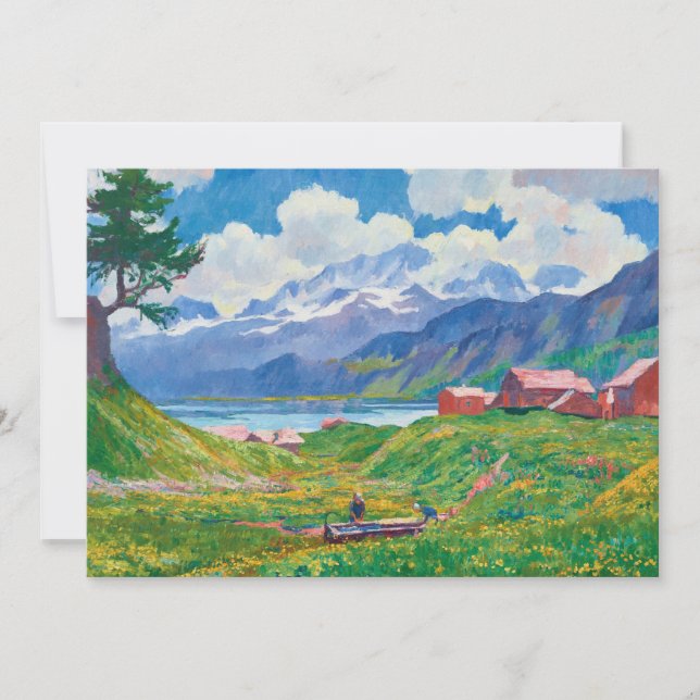 Frühlingslandschaft | Giovanni Giacometti (Vorderseite)