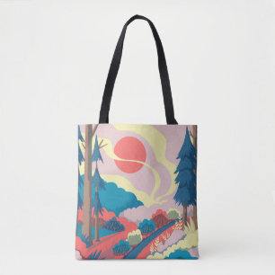 Frühlingslandschaft: Vintage Landschaft Tasche