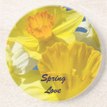 Frühlingsliebe Sandstein-Untersetzer-Geschenke Daf
