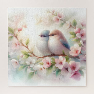 Frühlingsliebesvögel Kirschblüten Floral