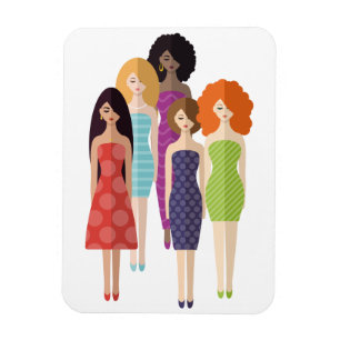 Frühlingsmädchen Magnet