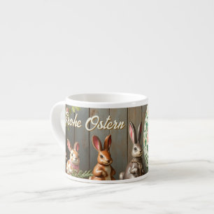 Frühlingsmagie mit Blüten und sonniges Glück Espressotasse