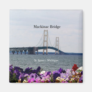 Frühlingsmagnet Mackinac Brücken-St. Ignace Magnet