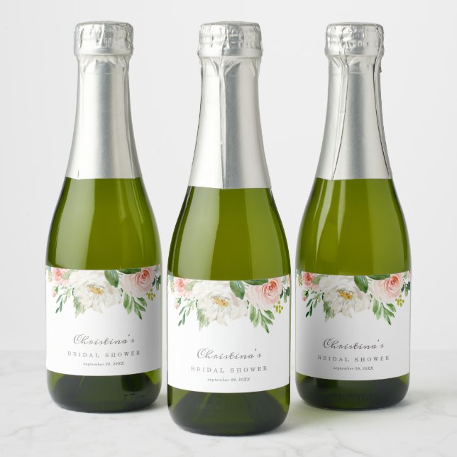Frühlingsmomance Mini Sparkling Weinflaschen Label (Flaschen)