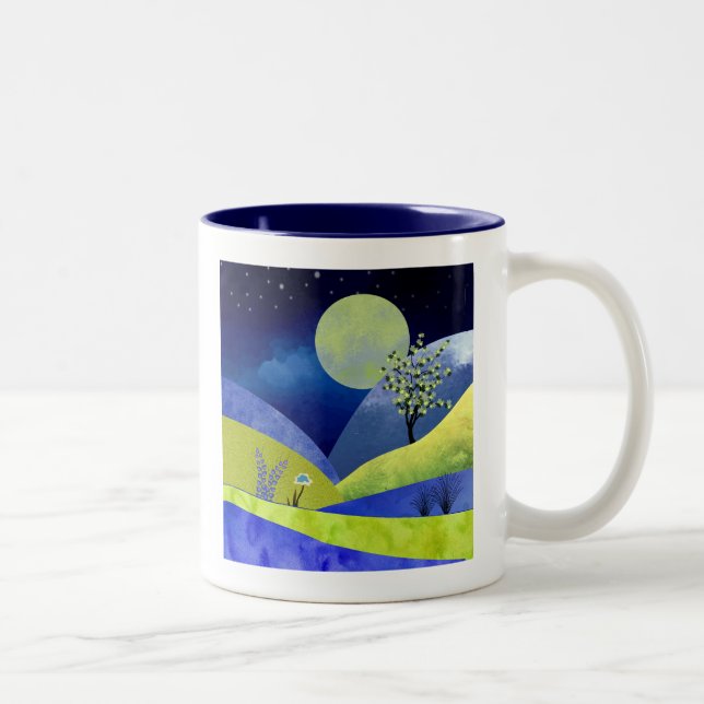 Frühlingsmond Zweifarbige Tasse (Rechts)