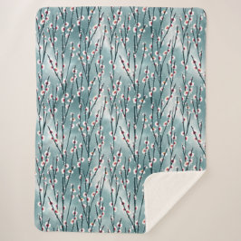 Frühlingsmuster Blossom Blumenmuster Sherpadecke