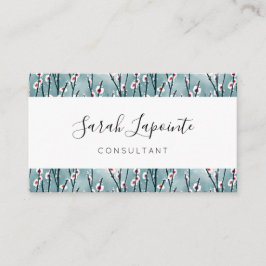 Frühlingsmuster Blossom Blumenmuster Visitenkarte