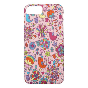 Frühlingsmuster mit bunten Blumen Case-Mate iPhone Hülle