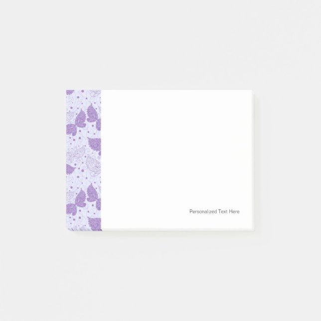 Frühlingsmuster Post-it Klebezettel (Vorderseite)