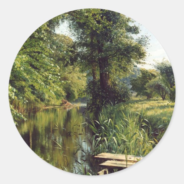Frühlingsnachweis von Peder Mork Monsted Runder Aufkleber (Vorderseite)
