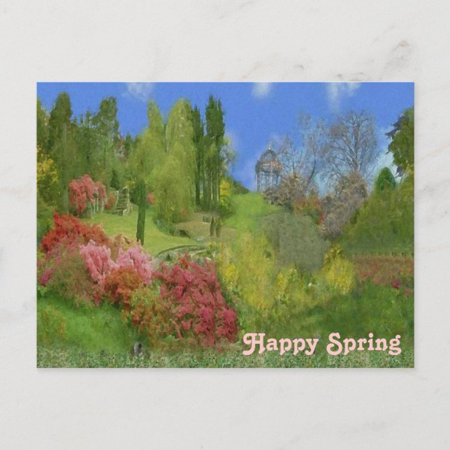 Frühlingsnatur Postkarte (Vorderseite)