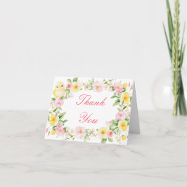 Frühlingsparty mit floraler Ostereiersuche Dankeskarte