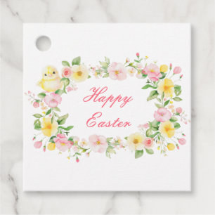 Frühlingspartysuche mit floralen Ostereiern Geschenkanhänger