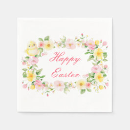 Frühlingspartysuche mit floralen Ostereiern Serviette