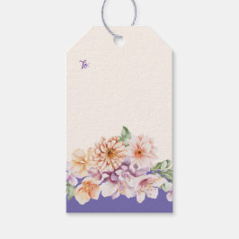 Frühlingspastel Florals individuell anpassbare Ges Geschenkanhänger