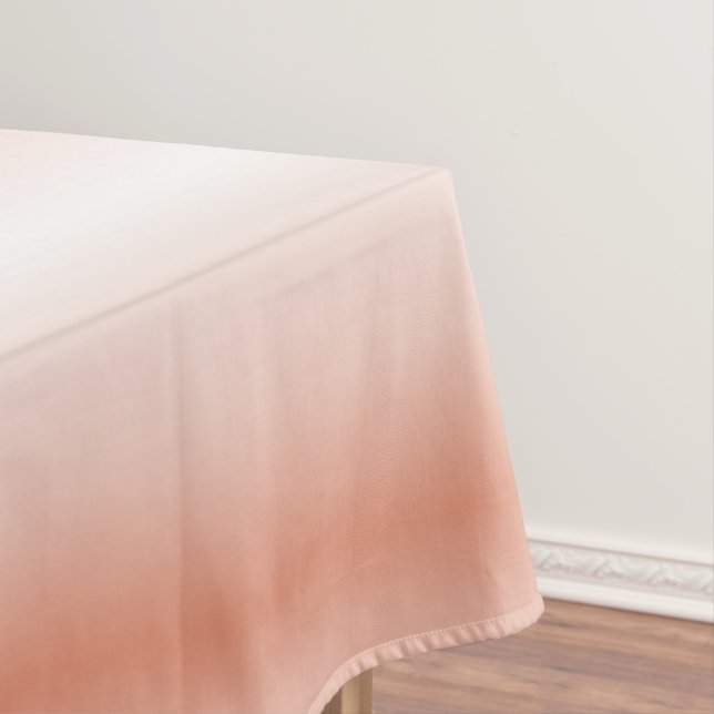 Frühlingspastellfarbe Rosa Pfirsichfarben Omelett  Tischdecke (Beispiel)