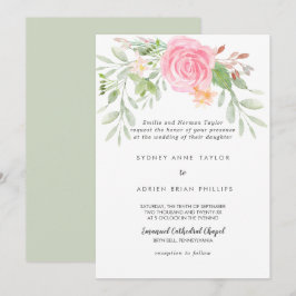 Frühlingspferde Traditionelle Hochzeitseinladung Einladung