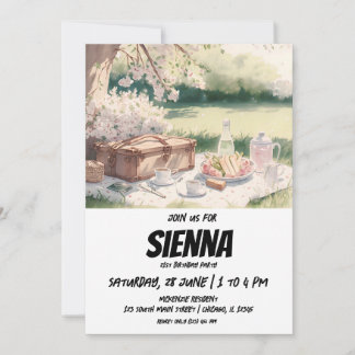 Frühlingspiktin auf der Terrasse Garten Einladung