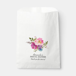 Frühlingspinett und Lila Blütendusche Gefallen Tas Geschenktütchen
