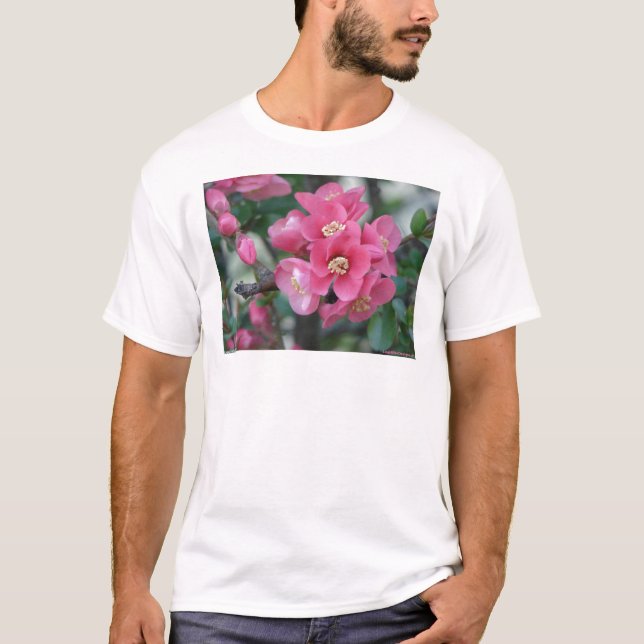 Frühlingspink blühende Ruhe T-Shirt (Vorderseite)