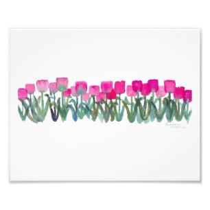 Frühlingspink Tulips 8 x 10 Fotografische Printwer Fotodruck