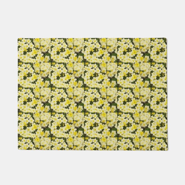 FrühlingsPrimroses Door Mat Fußmatte (Vorderseite)