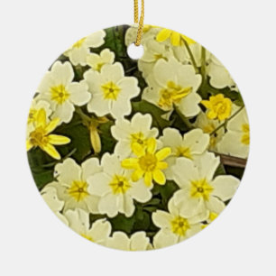 Frühlingspriroses Keramik Ornament
