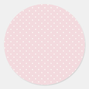 Frühlingspunkte Klassisch Sanftes Rosa Runder Aufkleber