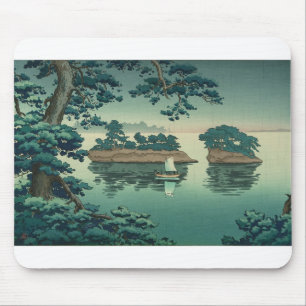 Frühlingsregen, Matsushima-Japaner Waterscape Mousepad