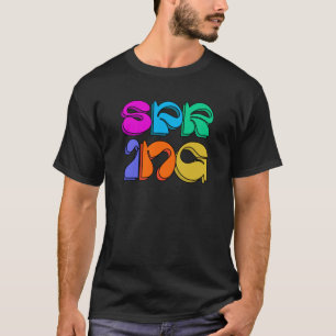 Frühlingsretro modern bunt lustig freundlich T-Shirt