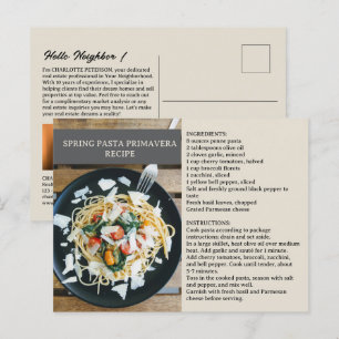 Frühlingsrezeptur Realtor oder Real Anwesen Postkarte