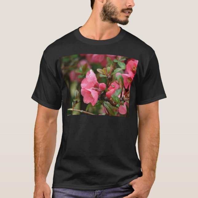 Frühlingsrosa blühende Ruhe T-Shirt (Vorderseite)