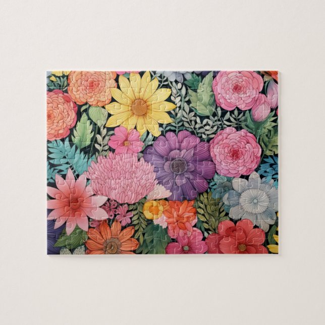 Frühlingsrosa Blumenhintergrundposter (Horizontal)