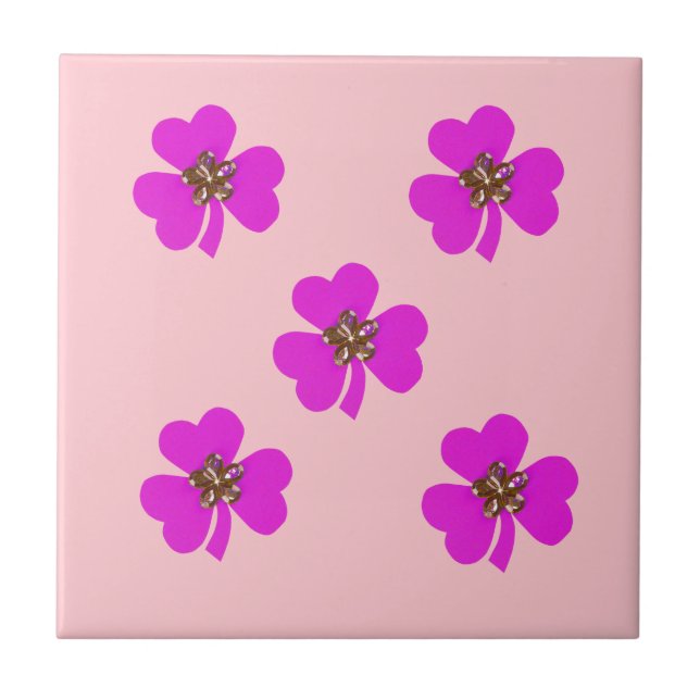 Frühlingsrosa, rosa Nylons für die Küche Fliese (Vorderseite)