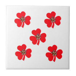 Frühlingsrot, rote Küchenklemmen Fliese