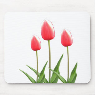 Frühlingsrote Tulpenblumen Mousepad