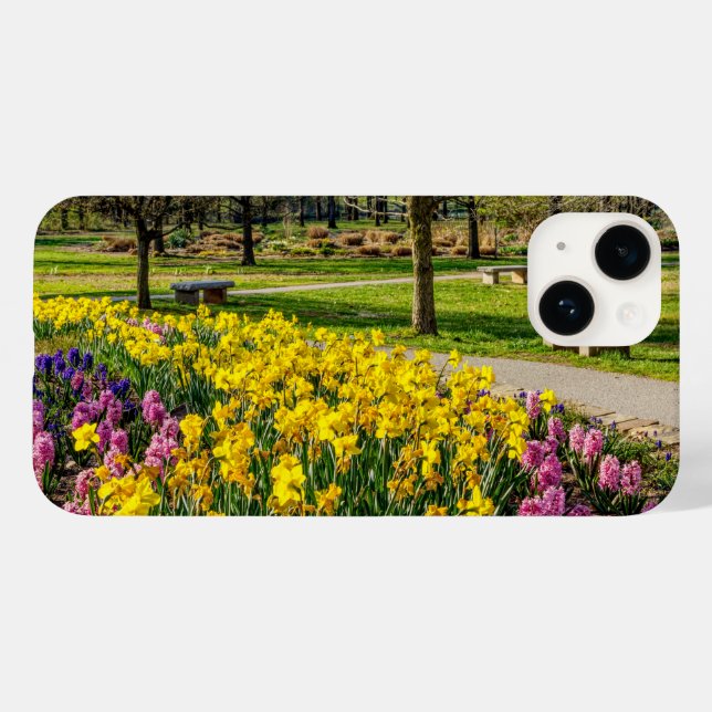 Frühlingssaison Blumengarten Case-Mate iPhone 14 Hülle (Rückseite (Horizontal))